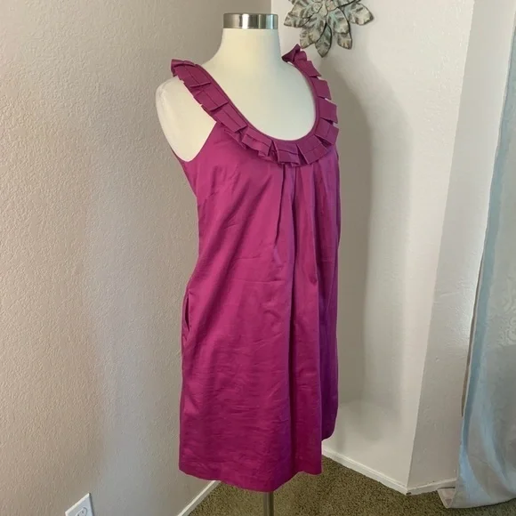 Loft  NWT 100% Cotton Sheath Summer Dress Size 2 - Picture 7 of 12
